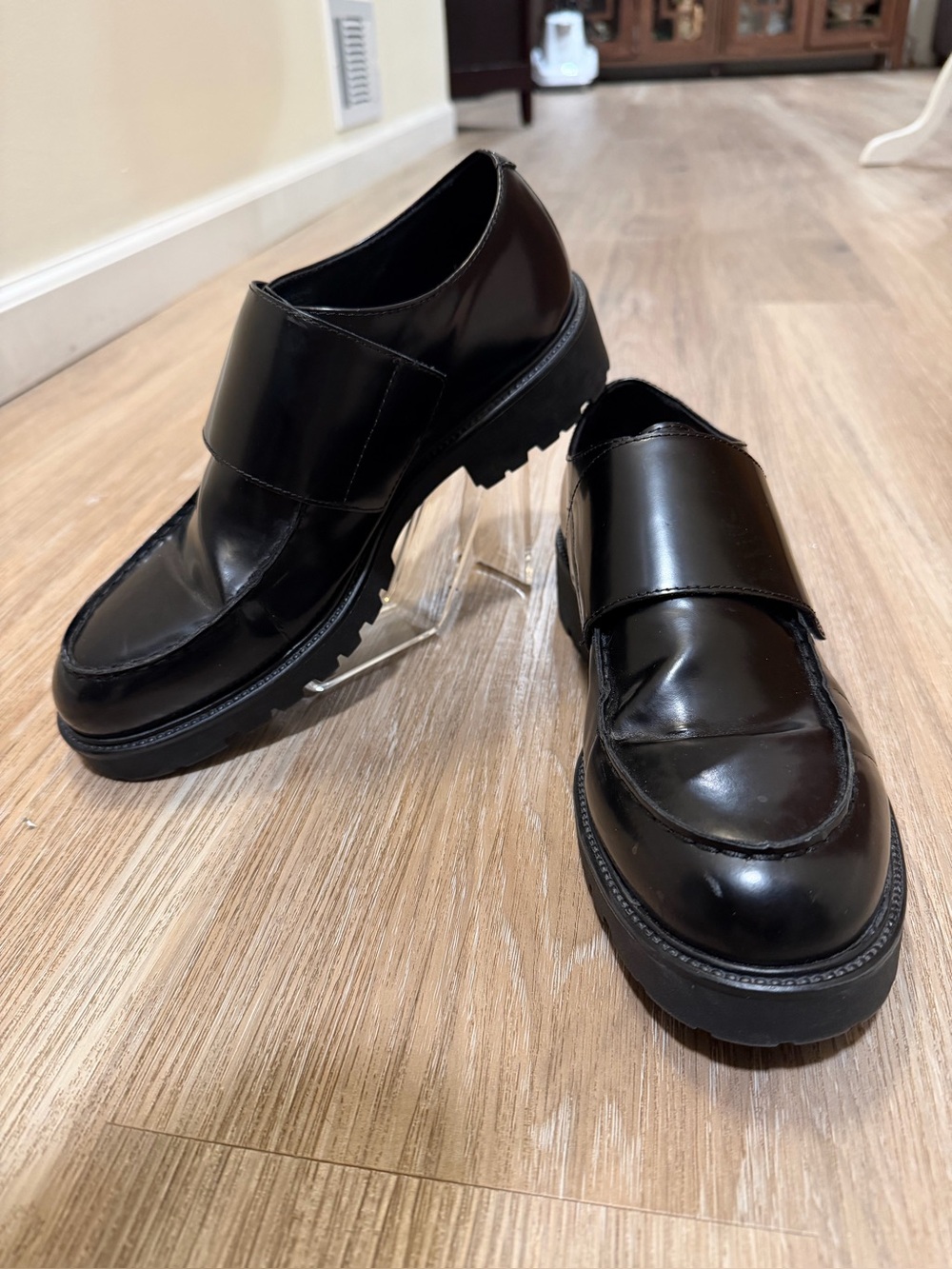 Vagabond Shoemakers Black Leather Chunky Loafers EU 41 US 9.5 NWT